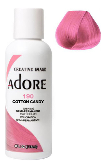 

Краска для волос Adore Hair Color 118мл: 190 Cotton Candy, Краска для волос Adore Hair Color 118мл