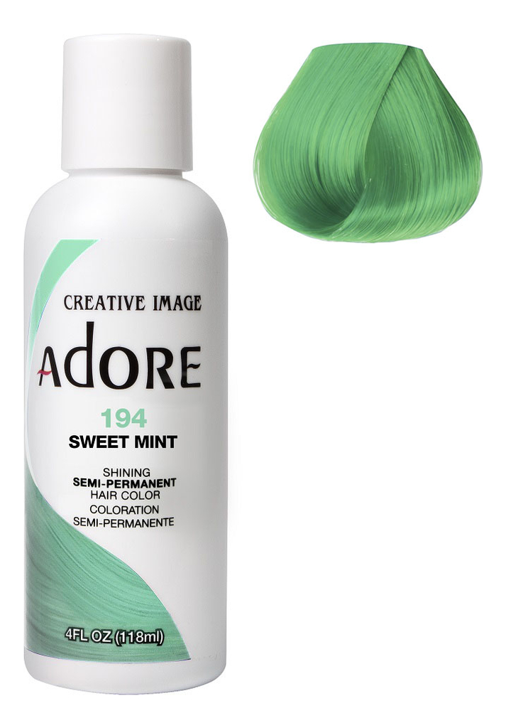 

Краска для волос Adore Hair Color 118мл: 194 Sweet Mint, Краска для волос Adore Hair Color 118мл