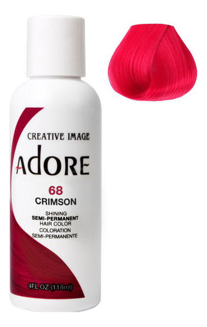 

Краска для волос Adore Hair Color 118мл: 68 Crimson, Краска для волос Adore Hair Color 118мл