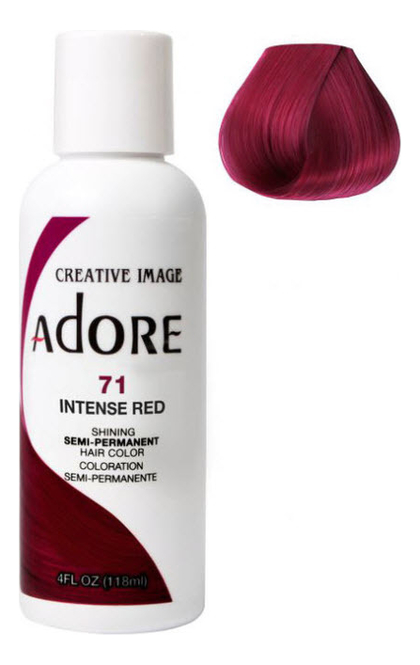 

Краска для волос Adore Hair Color 118мл: 71 Intense Red, Краска для волос Adore Hair Color 118мл