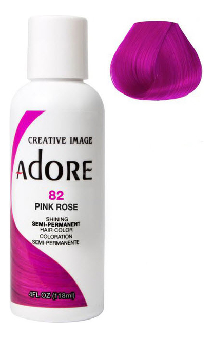 

Краска для волос Adore Hair Color 118мл: 82 Pink Rose, Краска для волос Adore Hair Color 118мл