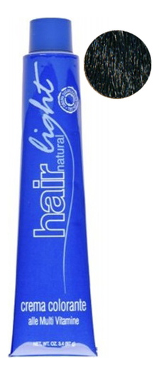 

Стойкая крем-краска для волос Hair Light Crema Colorante 100мл: 1 Черный, Стойкая крем-краска для волос Hair Light Crema Colorante 100мл