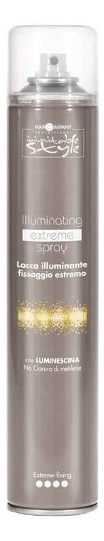Купить Фиксирующий лак для волос придающий блеск Inimitable Style Illuminating Extreme Spray No Gas 500мл, Hair Company
