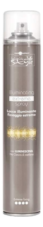 

Фиксирующий лак для волос придающий блеск Inimitable Style Illuminating Extreme Spray No Gas 500мл