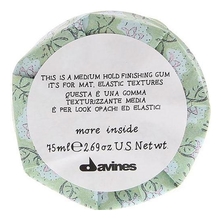 Davines Гель для укладки матовых подвижных текстур More Inside Medium Hold Finishing Gum 75г