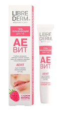 Librederm Гель увлажняющий для губ с соком малины Аевит A&E Vitamins Moisturizing Lip Gel 20мл