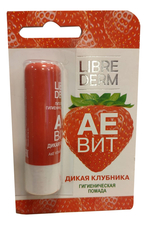 Librederm Питательная гигиеническая помада Аевит A&E Vitamins Lipstick 4г (дикая клубника)