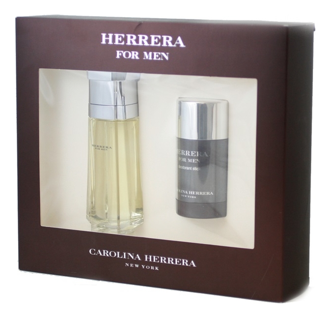 Купить For men: набор (т/вода 100мл + дезодорант твердый 75г), Carolina Herrera