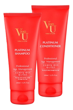 Von-U Набор для ухода за волосами Platinum 2*200мл (шампунь Plainum Shampoo + кондиционер Platinum Conditioner)