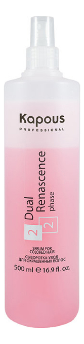 

Сыворотка-уход для окрашенных волос Dual Renascence Phase: Сыворотка 500мл, Сыворотка-уход для окрашенных волос Dual Renascence Phase