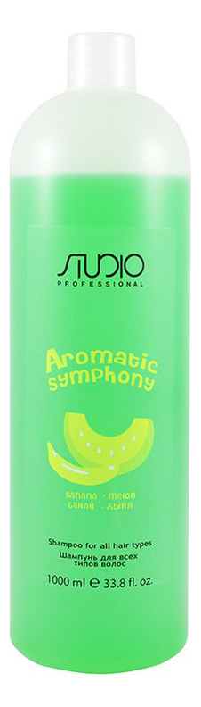 Шампунь для волос Банан и дыня Studio Aromatic Symphony: Шампунь 1000мл шампунь для волос малина studio aromatic symphony 1000мл