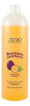Шампунь для волос Маракуйя Studio Aromatic Symphony 1000мл шампунь для волос малина studio aromatic symphony 1000мл