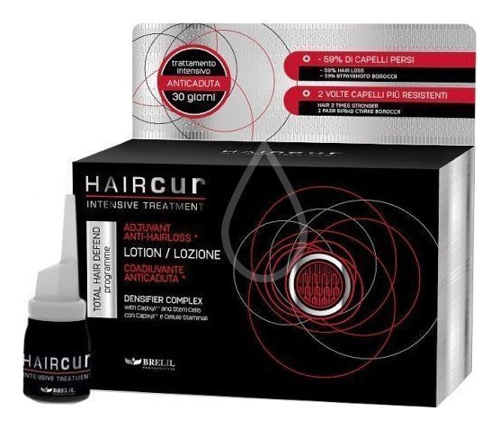 

Лосьон против выпадения волос на основе стволовых клеток Hair Cur Anti-Hair Loss Lotion 10*6мл