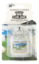 Yankee Candle Гелевый ароматизатор для автомобиля Clean Cotton
