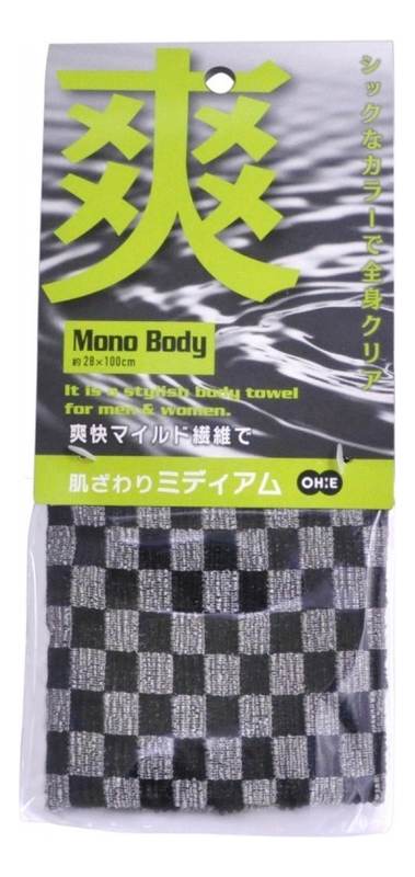 массажная мочалка для тела средней жесткости cure nylon towel синяя Мочалка для тела средней жесткости Nylon Towel Medium Mono Body
