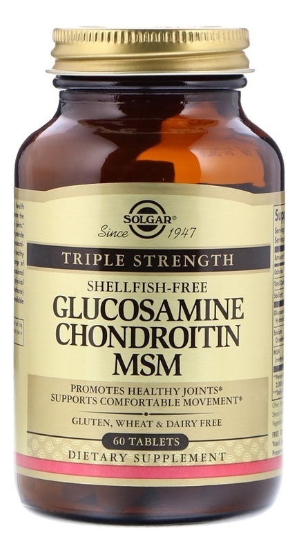 

Биодобавка Комплекс глюкозамин-хондроитин Glucosamine Chondroitin MSM 60 таблеток