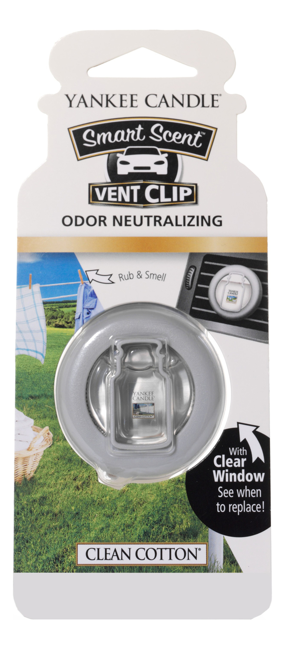 

Жидкий ароматизатор для автомобиля на зажиме Clean Cotton