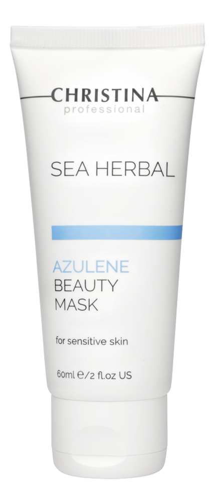 Маска для лица на основе морских трав Азулен Azulene Sea Herbal Beauty Mask: Маска 60мл реконструирующая маска plasthair passion fruit reconstructive mask шаг 2