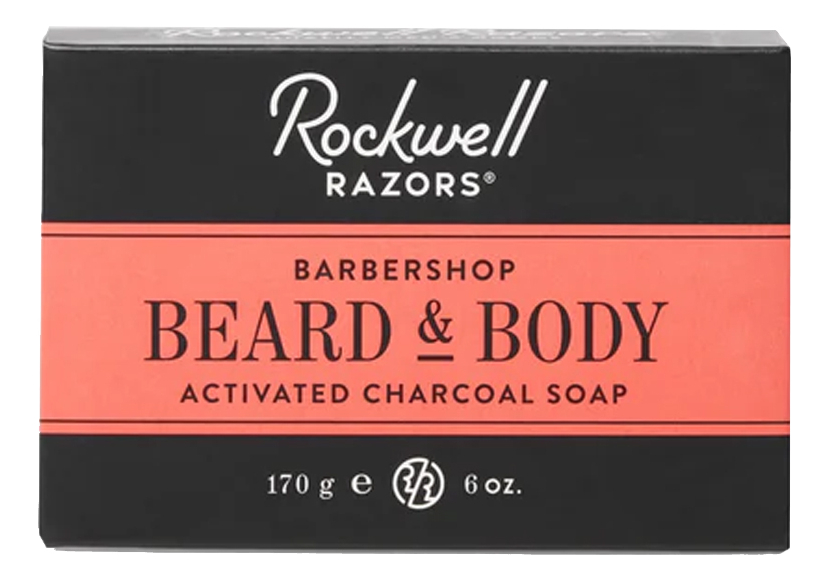 Мыло для лица и бороды Beard & Body Activated Charcoal Soap 170г