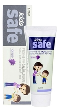 LION Зубная паста со вкусом винограда Kids Safe 90г