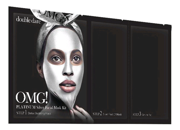 Маска для лица трехкомпонентная Platinum Facial Mask 5шт: Silver