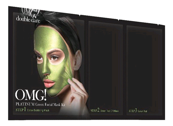 Маска для лица трехкомпонентная Platinum Facial Mask 5шт: Green