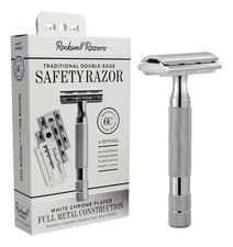 Rockwell Razors Станок Т-образный для бритья Safety Razor 6C White Chrome