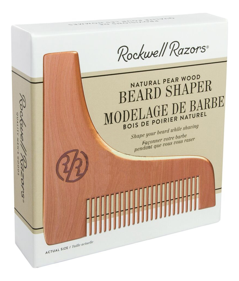 Трафарет для бороды с гребнем Beard Shaper &amp; Modelage De Barbe (грушевое дерево) от Randewoo