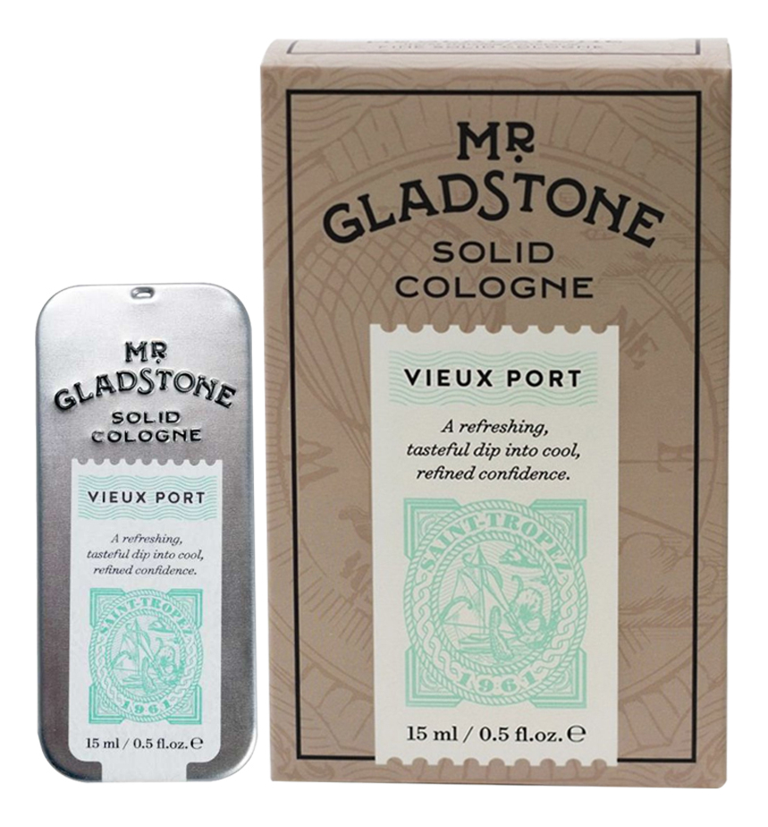 

Mr. Gladstone Vieux Port: твердый одеколон 15мл, Mr. Gladstone Vieux Port