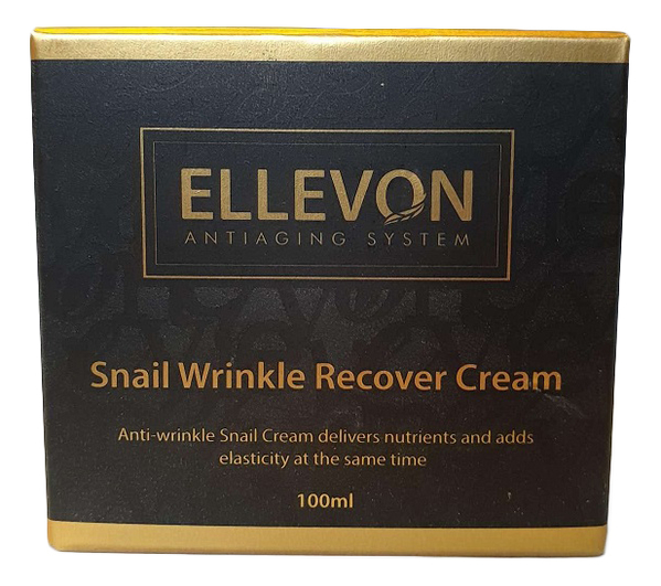 Купить Антивозрастной крем для лица с муцином улитки Snail Wrinkle Recover Cream 100мл, ELLEVON
