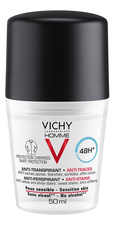 Vichy Шариковый дезодорант против пятен Homme Deodorant Anti-Transpirant 48H 50мл