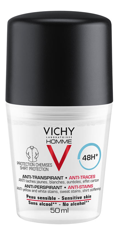 

Шариковый дезодорант против пятен Homme Deodorant Anti-Transpirant 48H 50мл