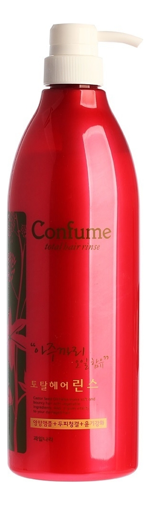 Кондиционер для волос c касторовым маслом Confume Total Hair Rinse: Кондиционер 950мл barex кондиционер для сохранения а с маслом облепихи и маслом граната 400 0