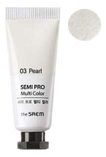 

Универсальный цветной пигмент Semi Pro Multi Color 5мл: 03 Pearl, Универсальный цветной пигмент Semi Pro Multi Color 5мл