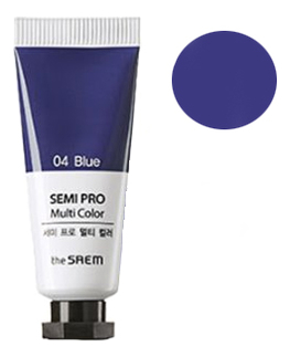 

Универсальный цветной пигмент Semi Pro Multi Color 5мл: 04 Blue, Универсальный цветной пигмент Semi Pro Multi Color 5мл