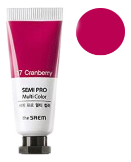 

Универсальный цветной пигмент Semi Pro Multi Color 5мл: 17 Cranberry, Универсальный цветной пигмент Semi Pro Multi Color 5мл