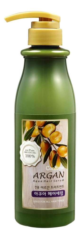 

Сыворотка для волос с аргановым маслом Confume Argan Treatment Aqua Hair Serum 500мл