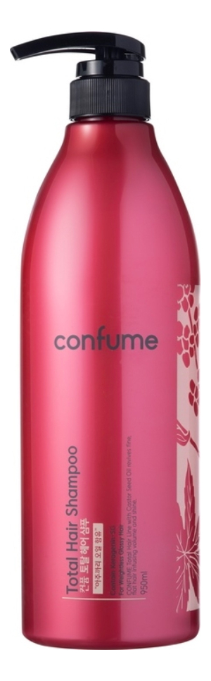 Шампунь для волос c касторовым маслом Confume Total Hair Shampoo: Шампунь 950мл