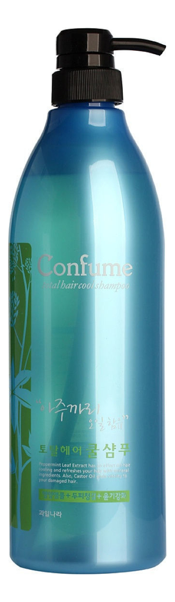 Шампунь для волос c экстрактом мяты Confume Total Hair Cool Shampoo: Шампунь 950мл