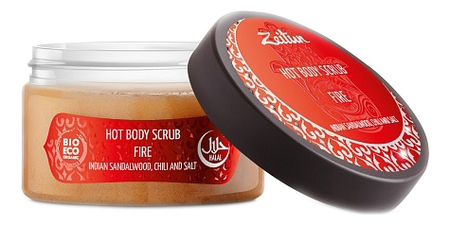 Пенящийся горячий скраб для тела Огонь Hot Body Scrub Fire 250мл (индийский сандал и чили)