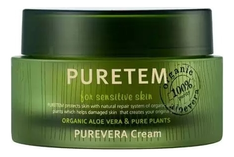 крем для лица с экстрактом алоэ вера puretem purevera cream 50мл Крем для лица с экстрактом алоэ вера Puretem Purevera Cream 50мл