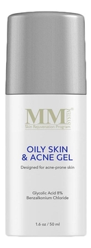 Гель для лица с гликолевой кислотой 8% Oily Skin & Acne Gel 50мл