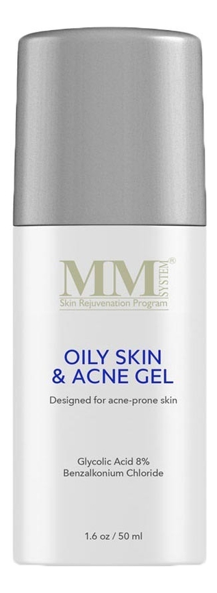 Купить Гель для лица с гликолевой кислоой 8% Oily Skin & Acne Gel 50мл, Гель для лица с гликолевой кислоой 8% Oily Skin & Acne Gel 50мл, Mene & Moy System