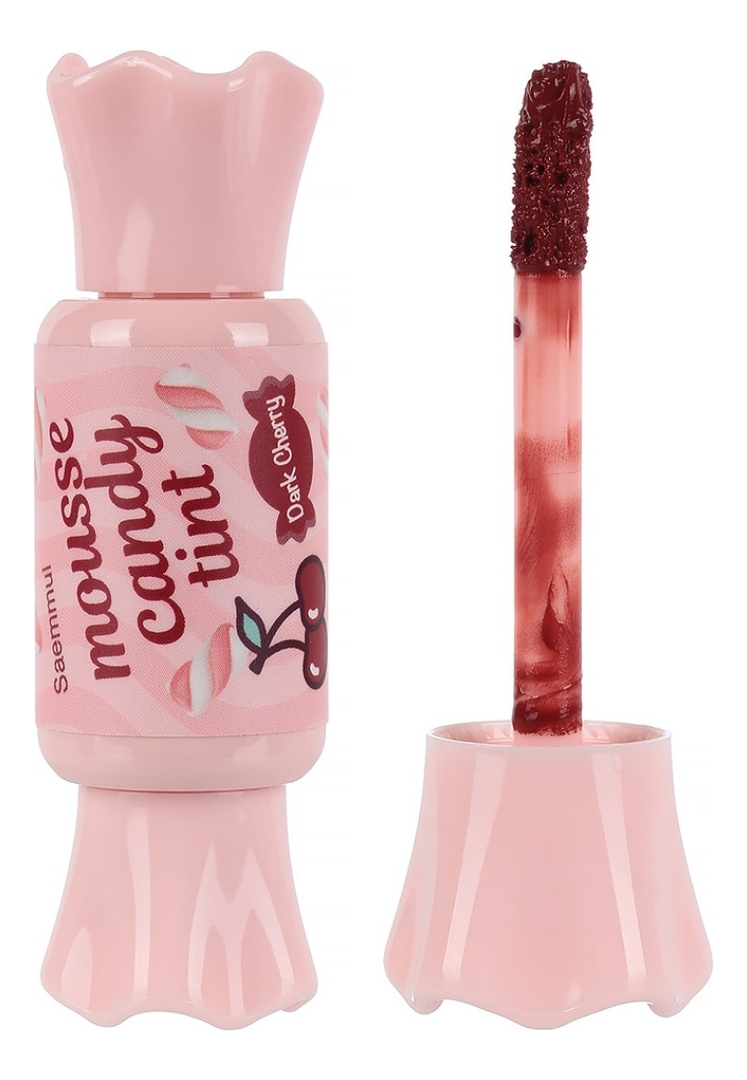 

Тинт-мусс для губ Конфетка Saemmul Mousse Candy Tint 8г: 07 Dark Cherry Mousse, Тинт-мусс для губ Конфетка Saemmul Mousse Candy Tint 8г
