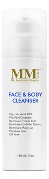 Средство для очищения кожи лица и тела с гликолевой кислотой Face & Body Cleanser 15% 150мл