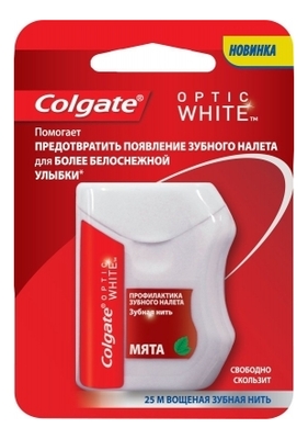 Colgate Зубная нить Optic White 25м