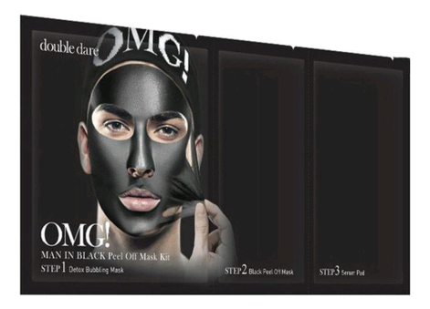 

Маска для лица трехкомпонентная Man In Black Peel Off Mask: Маска 5шт, Маска для лица трехкомпонентная Man In Black Peel Off Mask