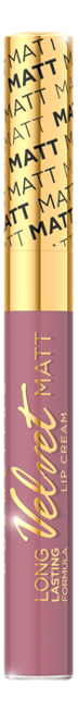 

Жидкая матовая губная помада Velvet Matt Lip Cream 9мл: No 413, Жидкая матовая губная помада Velvet Matt Lip Cream 9мл