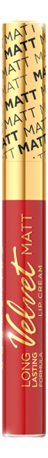 

Жидкая матовая губная помада Velvet Matt Lip Cream 9мл: No 414, Жидкая матовая губная помада Velvet Matt Lip Cream 9мл
