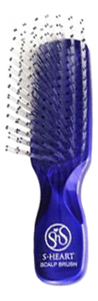 

Короткая универсальная массажная расческа Scalp Brush Qute (синяя)